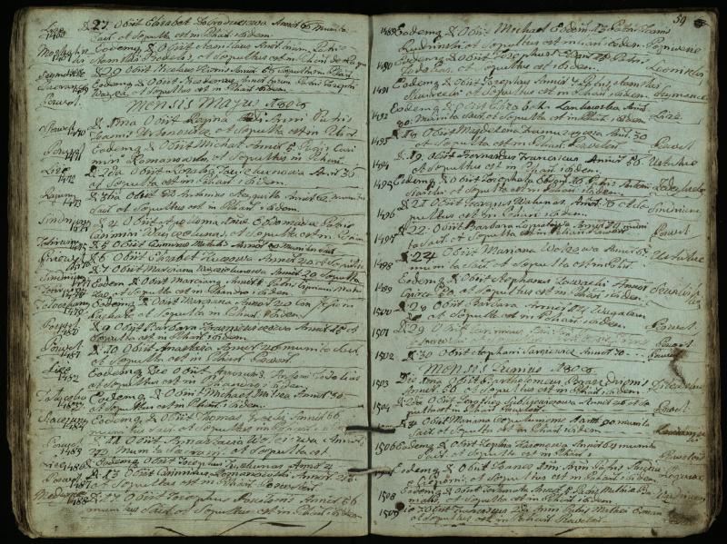 Pasvalio Romos katalikų parapijos bažnyčios 1794–1819 metų mirties metrikų knyga