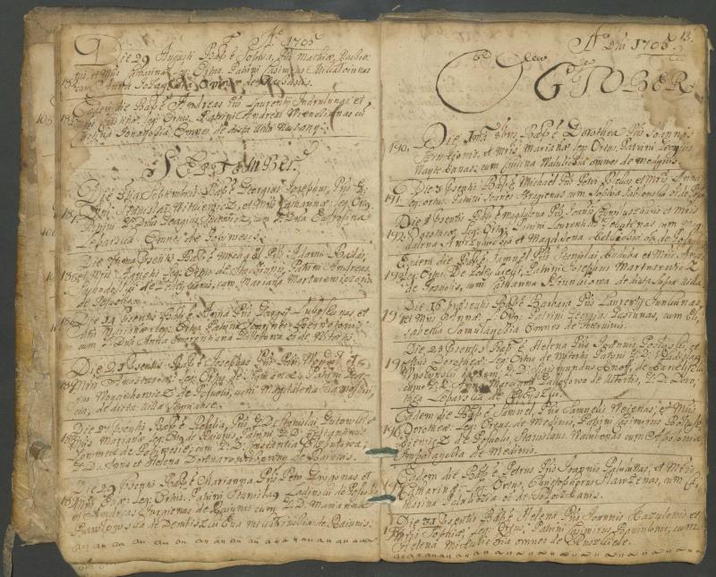 Pasvalio Romos katalikų parapijos bažnyčios 1703–1718 metų krikšto metrikų knyga