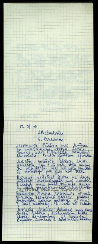 Poeto Jono Vytauto Nistelio eilėraščių sąsiuvinis