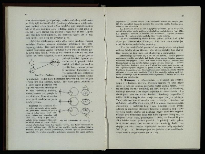 Akių ligų vadovas / Petras Avižonis. – Kaunas: Medicinos fakultetao leidinys, 1940. – VIII, 841, [2] p., 18 iliustr. lap.
