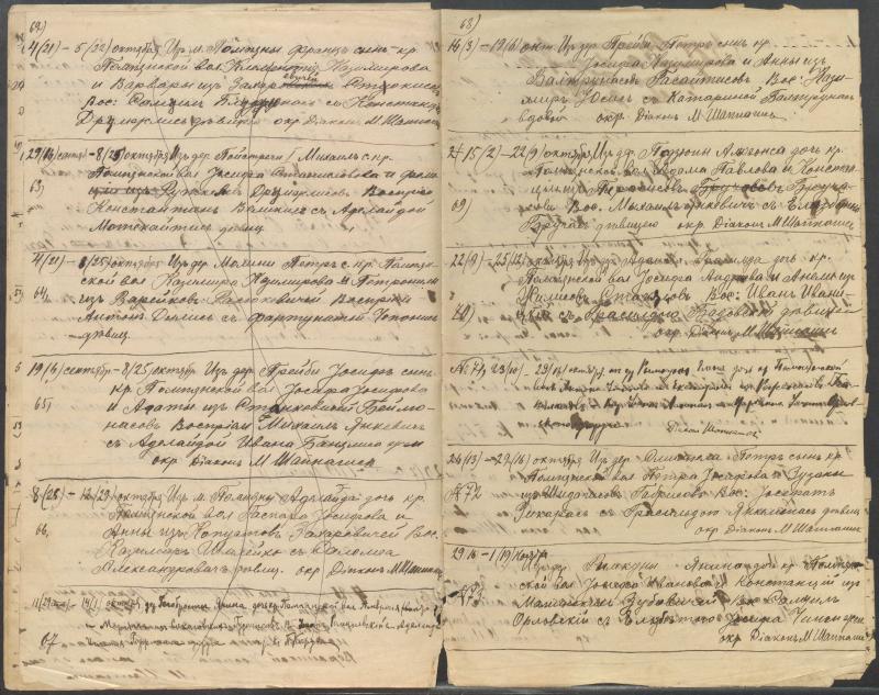 Pumpėnų Romos katalikų parapijos bažnyčios 1906–1917 metų krikšto metrikų juodraštis