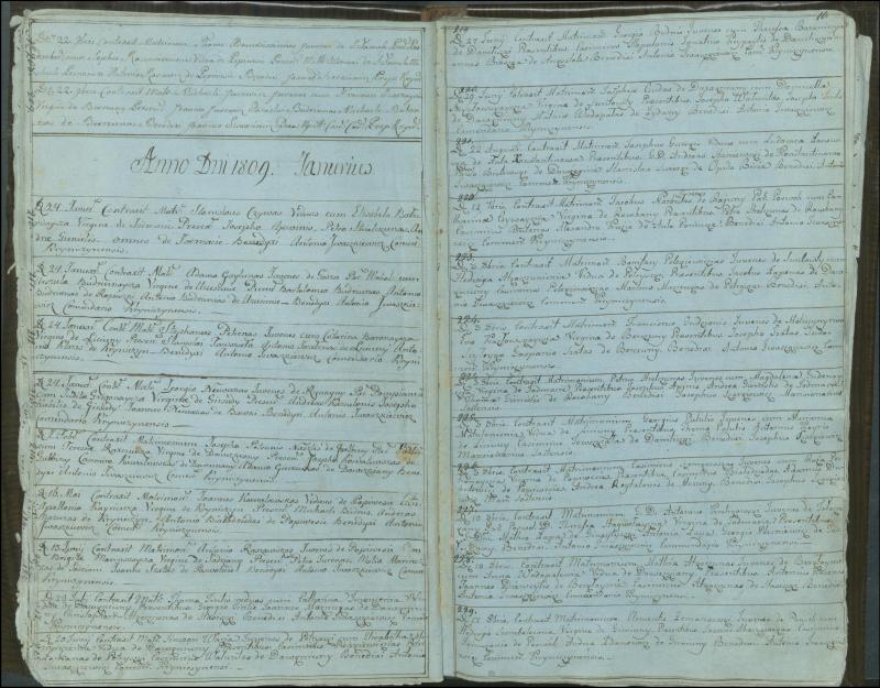 Krinčino Romos katalikų parapijos bažnyčios 1803–1826 metų jungtuvių metrikų knyga