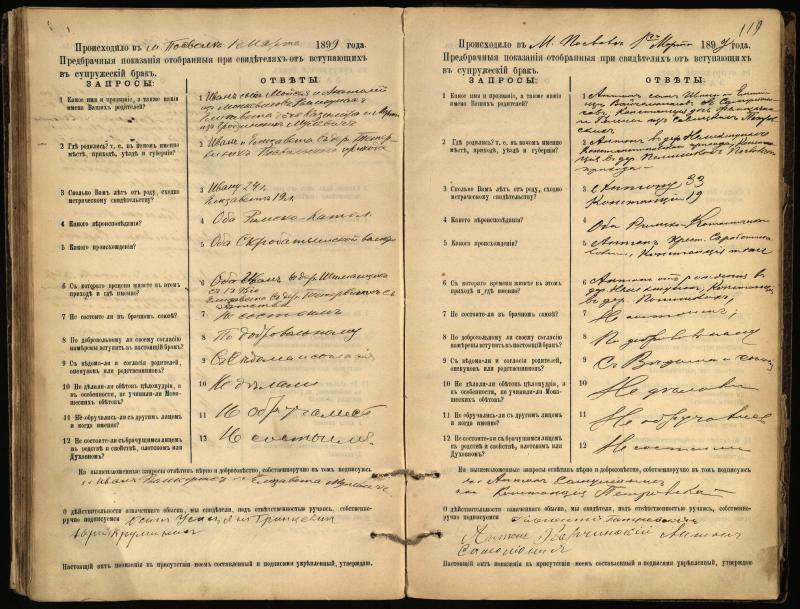 Pasvalio Romos katalikų parapijos bažnyčios 1894–1903 metų priešjungtuvinės apklausos knyga