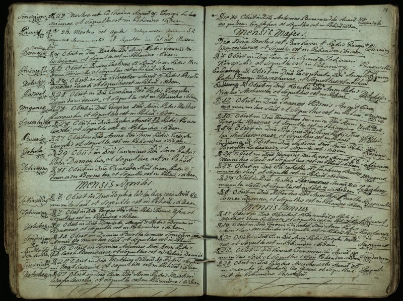 Pasvalio Romos katalikų parapijos bažnyčios 1794–1819 metų mirties metrikų knyga