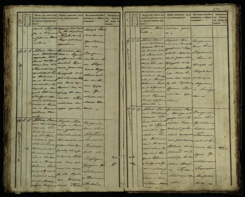 Pušaloto Romos katalikų parapijos bažnyčios 1849–1854 metų krikšto metrikų knyga