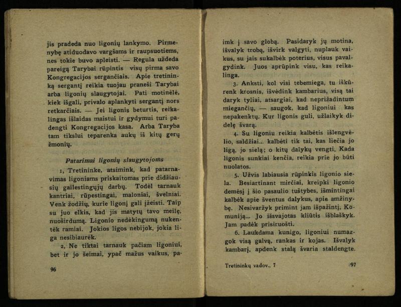 Naujas vadovėlis šv. Pranciškaus tretininkams / sustatė T. Pranciškus Bizauskas O. F. M. – 3-ias papild. ir pager. leid. – Kaunas: [s.n.], 1934. – 200 p.