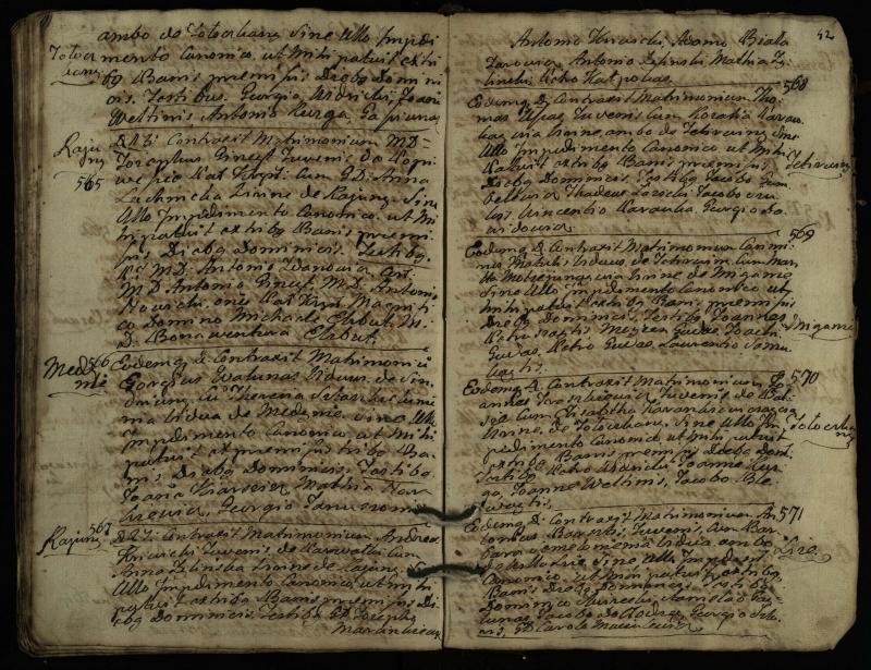 Pasvalio Romos katalikų parapijos bažnyčios 1776–1793 metų jungtuvių metrikų knyga