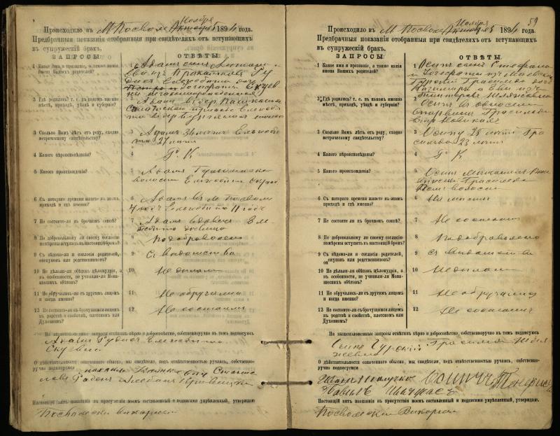 Pasvalio Romos katalikų parapijos bažnyčios 1894–1903 metų priešjungtuvinės apklausos knyga