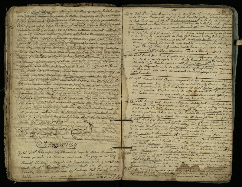 Vaškų (Konstantinavo) Romos katalikų parapijos bažnyčios 1766–1804 metų jungtuvių metrikų knyga