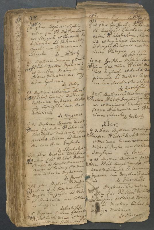 Pasvalio Romos katalikų parapijos bažnyčios 1749–1772 metų krikšto metrikų knyga