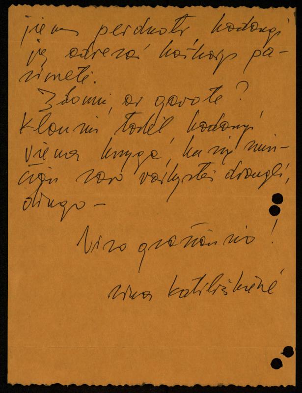 Žurnalisto Vytauto Kazakevičiaus ir rašytojų Mariaus Katiliškio, Zinaidos Nagytės-Katiliškienės korespondencija. 1966–1984 m.