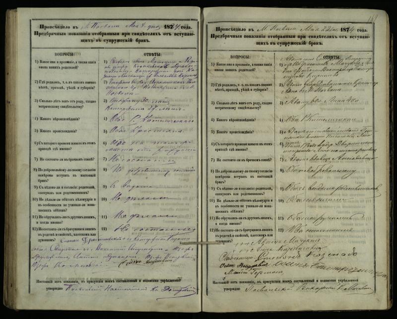 Pasvalio Romos katalikų parapijos bažnyčios 1876–1885 metų priešjungtuvinės apklausos knyga