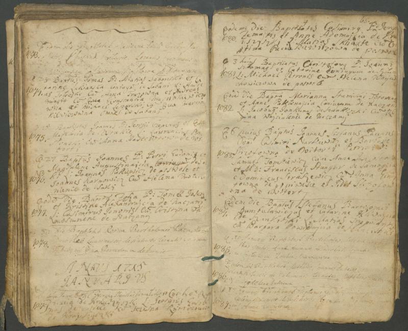 Pasvalio Romos katalikų parapijos bažnyčios 1703–1718 metų krikšto metrikų knyga