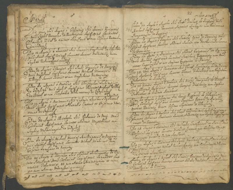 Pasvalio Romos katalikų parapijos bažnyčios 1703–1718 metų krikšto metrikų knyga