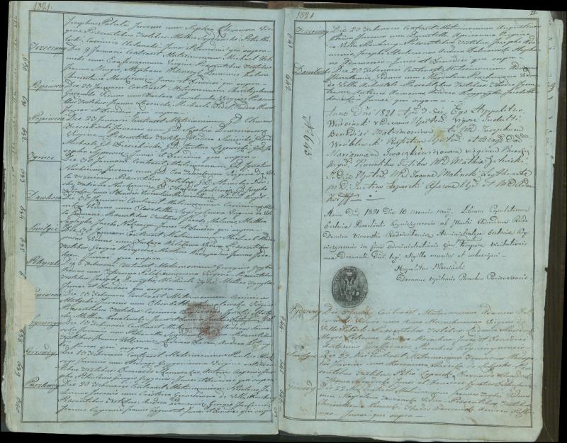 Krinčino Romos katalikų parapijos bažnyčios 1803–1826 metų jungtuvių metrikų knyga