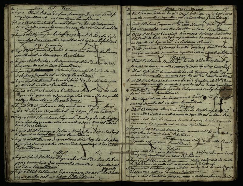Pušaloto Romos katalikų parapijos bažnyčios 1785–1810 metų mirties metrikų knyga