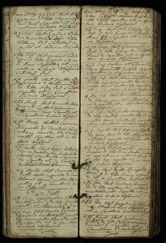 Vaškų (Konstantinavo) Romos katalikų parapijos bažnyčios 1763–1804 metų mirties metrikų knyga