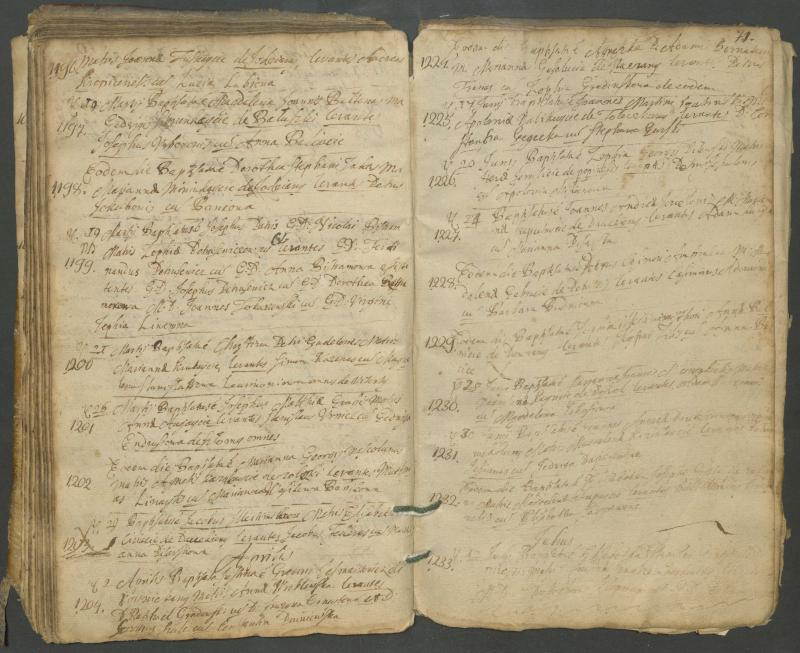Pasvalio Romos katalikų parapijos bažnyčios 1703–1718 metų krikšto metrikų knyga