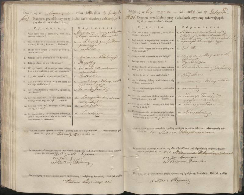 Krinčino Romos katalikų parapijos bažnyčios 1840–1844 metų priešjungtuvinės apklausos knyga