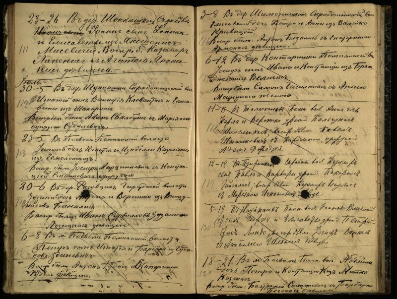 Pasvalio Romos katalikų parapijos bažnyčios 1909–1918 metų krikšto metrikų juodraštis