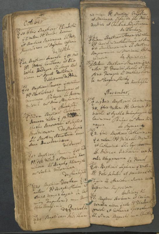 Pasvalio Romos katalikų parapijos bažnyčios 1749–1772 metų krikšto metrikų knyga