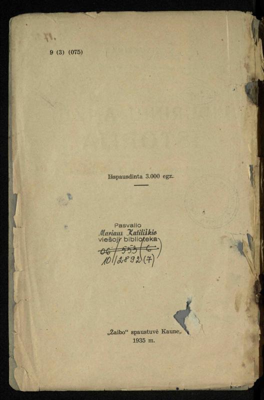 Vidurinių amžių istorija: vadovėlis vidurinėms ir aukštesniosioms mokykloms / K. Kliuksinas. – Kaunas: Sakalas, 1935. – 137, [5] p.