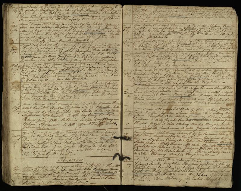 Pušaloto Romos katalikų parapijos bažnyčios 1822–1828 metų krikšto metrikų knyga