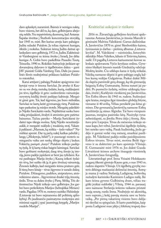 Šiaurietiški atsivėrimai : Pasvalio krašto istorijos ir kultūros žurnalas 2017, nr. 1 (42)