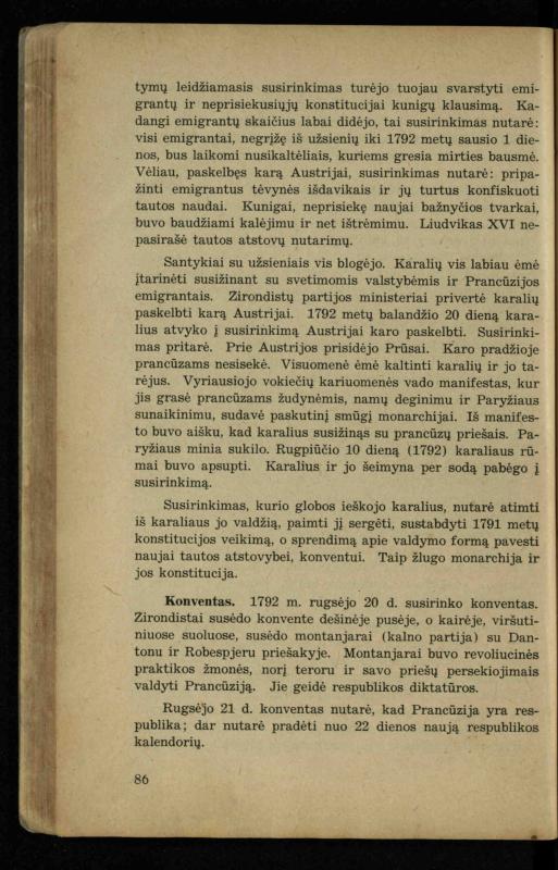 Naujųjų amžių istorija: vadovėlis vidurinėms mokykloms / K. Kliuksinas. – Kaunas: Sakalas, 1936. – 160 p.