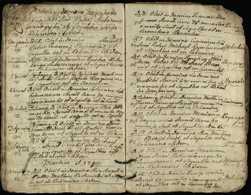 Pasvalio Romos katalikų parapijos bažnyčios 1788–1794 metų mirties metrikų knyga