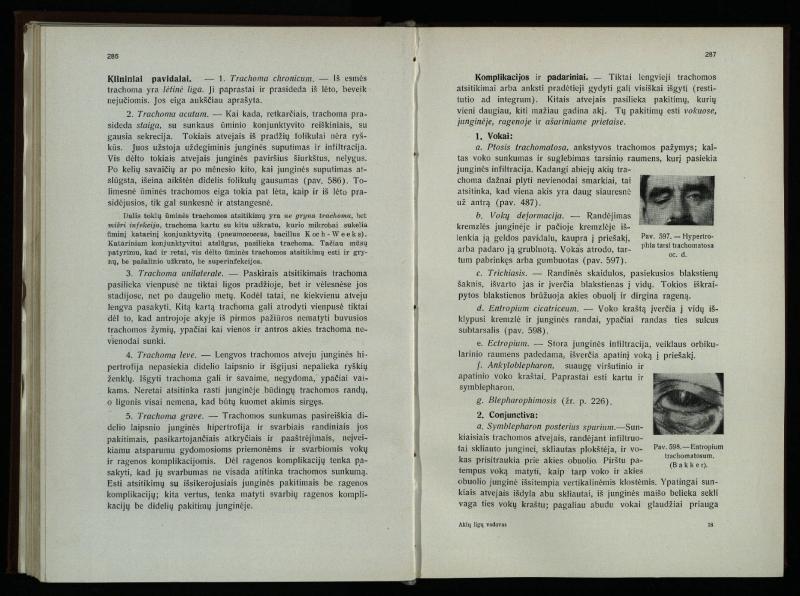 Akių ligų vadovas / Petras Avižonis. – Kaunas: Medicinos fakultetao leidinys, 1940. – VIII, 841, [2] p., 18 iliustr. lap.