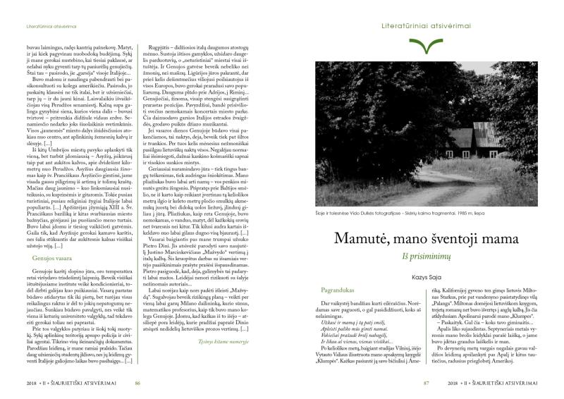 Šiaurietiški atsivėrimai : Pasvalio krašto istorijos ir kultūros žurnalas 2018, nr. 2 (45)