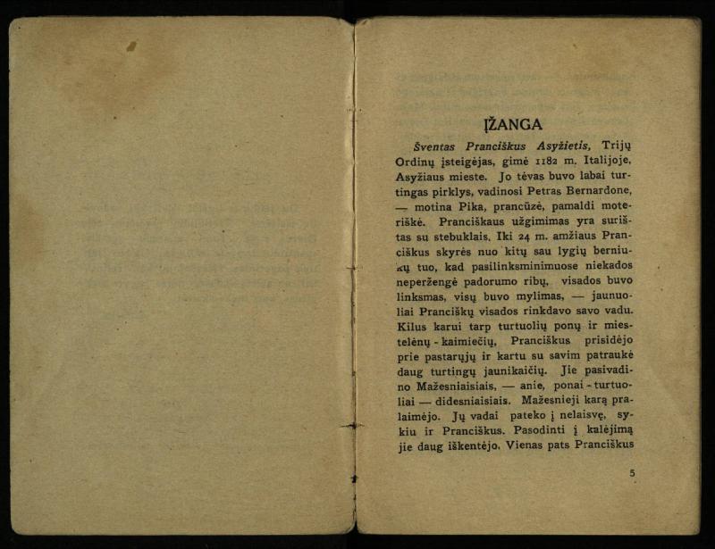 Naujas vadovėlis šv. Pranciškaus tretininkams / sustatė T. Pranciškus Bizauskas O. F. M. – 3-ias papild. ir pager. leid. – Kaunas: [s.n.], 1934. – 200 p.