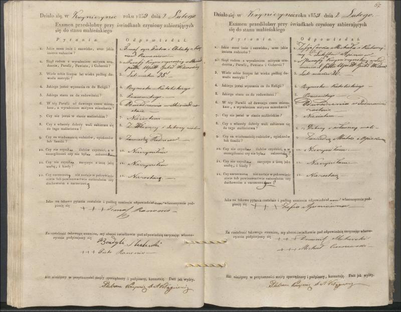 Krinčino Romos katalikų parapijos bažnyčios 1837–1839 metų priešjungtuvinės apklausos knyga