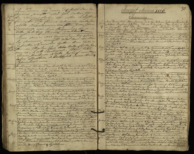 Pušaloto Romos katalikų parapijos bažnyčios 1822–1828 metų krikšto metrikų knyga