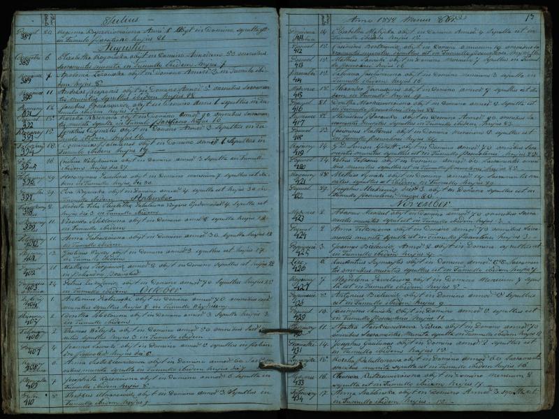 Pasvalio Romos katalikų parapijos bažnyčios 1819–1827 metų mirties metrikų knyga