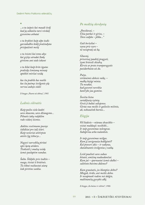 Šiaurietiški atsivėrimai : Pasvalio krašto istorijos ir kultūros žurnalas 2015, nr. 2 (39)