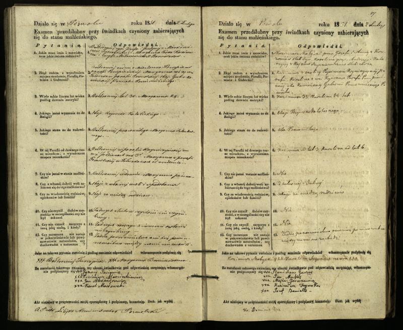 Pasvalio Romos katalikų parapijos bažnyčios 1849–1859 metų priešjungtuvinės apklausos knyga