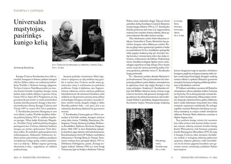 Šiaurietiški atsivėrimai : Pasvalio krašto istorijos ir kultūros žurnalas 2013, nr. 2 (35)