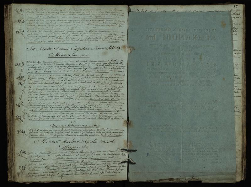 Pasvalio Romos katalikų parapijos bažnyčios 1793–1824 metų jungtuvių metrikų knyga