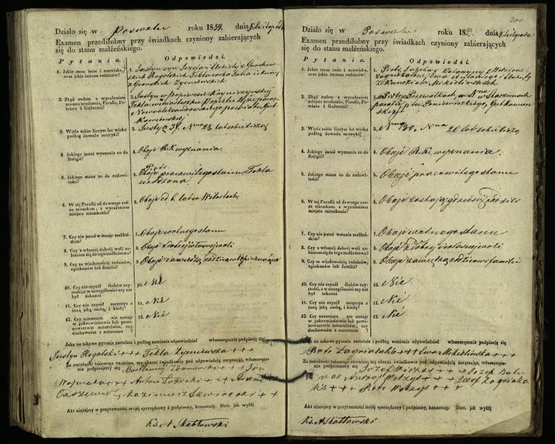 Pasvalio Romos katalikų parapijos bažnyčios 1849–1859 metų priešjungtuvinės apklausos knyga