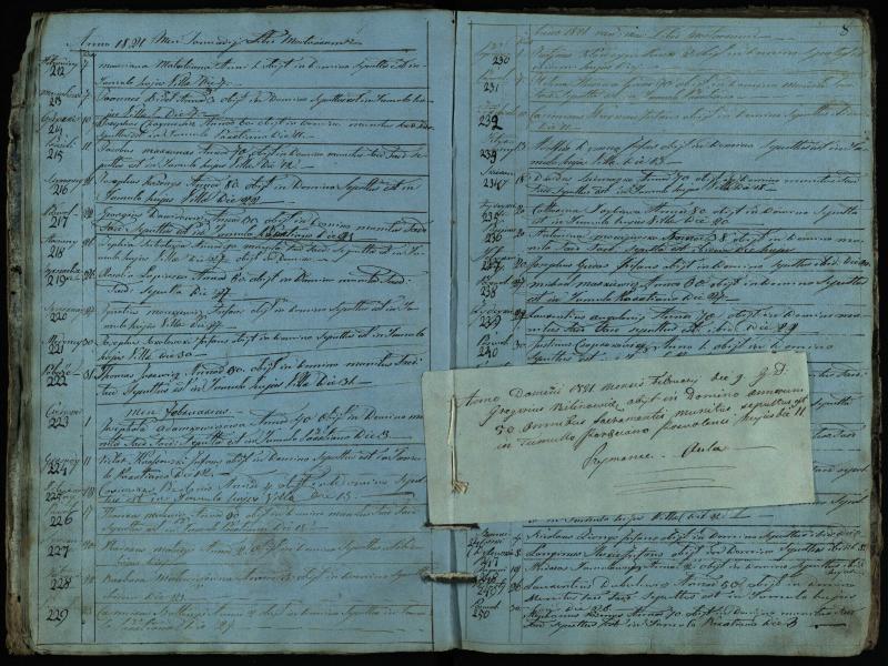 Pasvalio Romos katalikų parapijos bažnyčios 1819–1827 metų mirties metrikų knyga