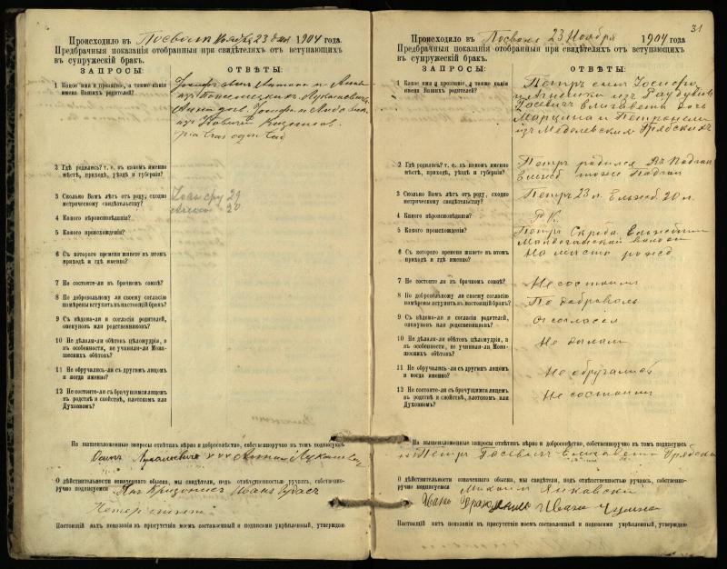 Pasvalio Romos katalikų parapijos bažnyčios 1903–1917 metų priešjungtuvinės apklausos knyga