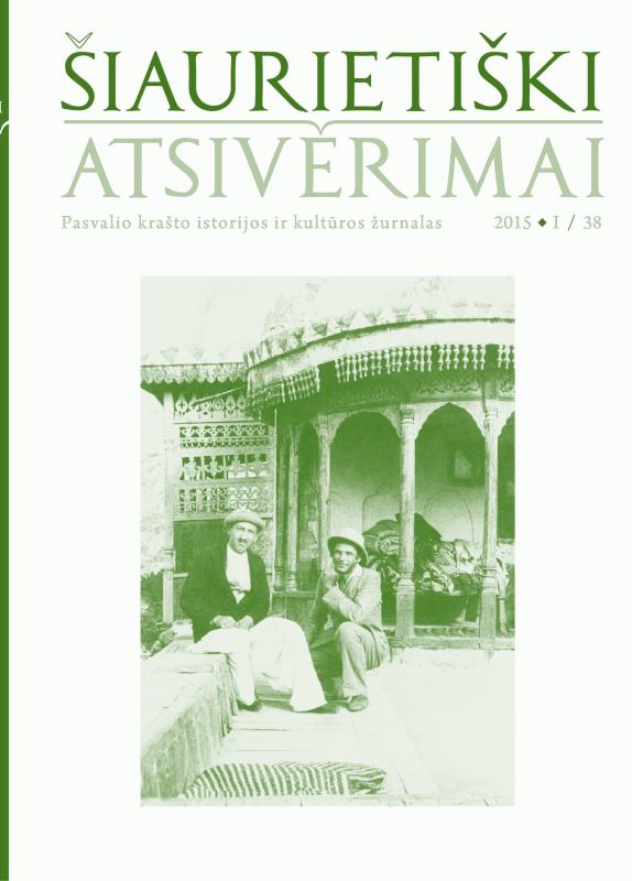 Šiaurietiški atsivėrimai : Pasvalio krašto istorijos ir kultūros žurnalas 2015, nr. 1 (38)