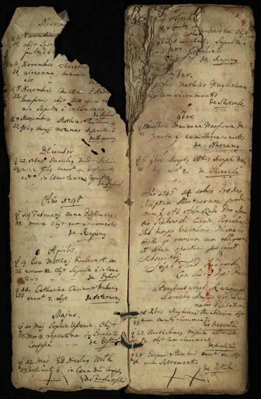 Pasvalio Romos katalikų parapijos bažnyčios 1744–1776 metų mirties metrikų knyga