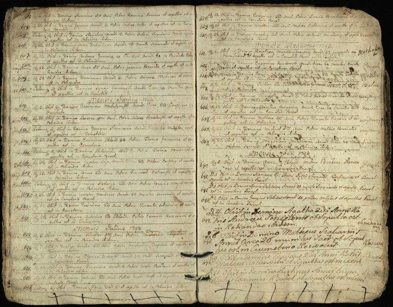 Pasvalio Romos katalikų parapijos bažnyčios 1788–1794 metų mirties metrikų knyga