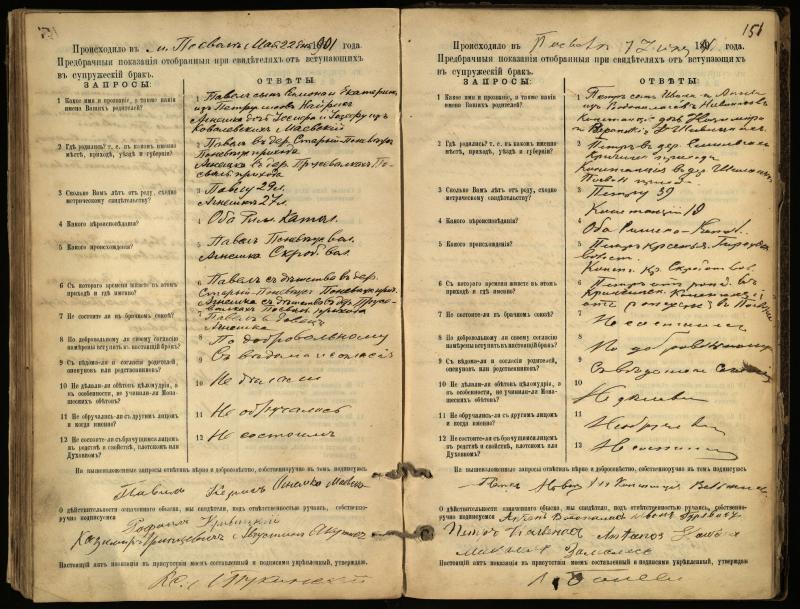 Pasvalio Romos katalikų parapijos bažnyčios 1894–1903 metų priešjungtuvinės apklausos knyga