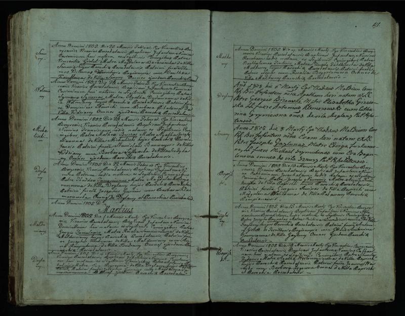 Pušaloto Romos katalikų parapijos bažnyčios 1802–1814 metų krikšto metrikų knyga