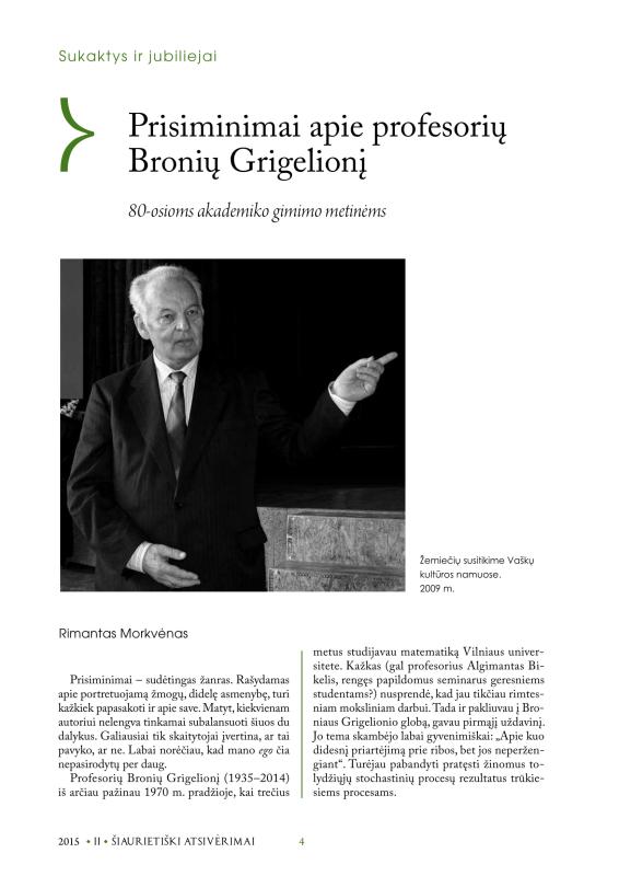 Šiaurietiški atsivėrimai : Pasvalio krašto istorijos ir kultūros žurnalas 2015, nr. 2 (39)