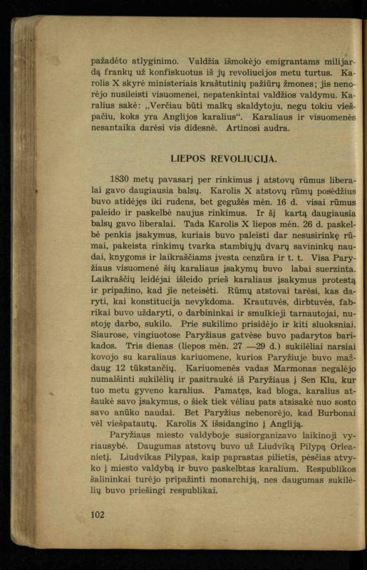 Naujųjų amžių istorija: vadovėlis vidurinėms mokykloms / K. Kliuksinas. – Kaunas: Sakalas, 1936. – 160 p.